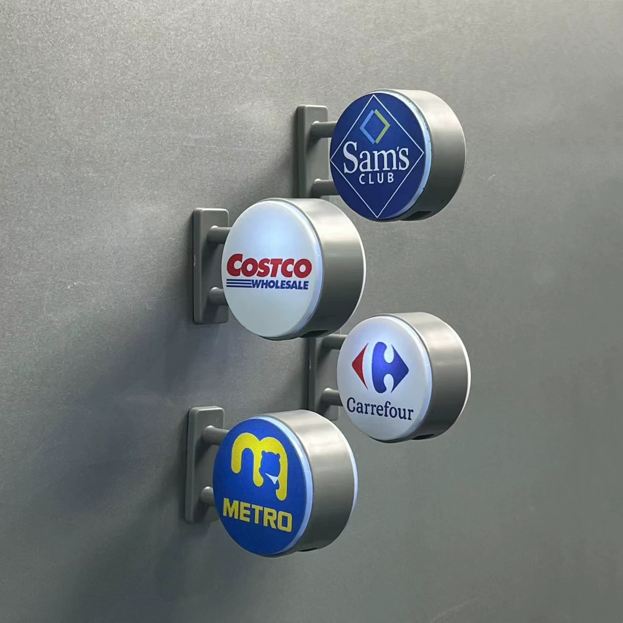 Магниты на холодильник для супермаркетов, креативные световые вывески, информационные табло, магнитные, световые короба для Sam's Club, Metro, Costco, модели игрушек