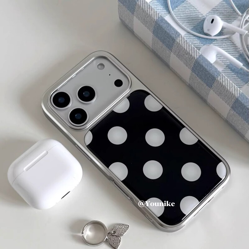 Korean Polka Dot Elements Are Suitable for Apple Iphone17 Mobile Phone Case Huawei Honor 500Pro Girls High-Looking Model Korean Polka Dot Elements Are Suitable for Apple Iphone17 Mobile Phone Case Huawei Honor 500Pro Girls High-Looking Model