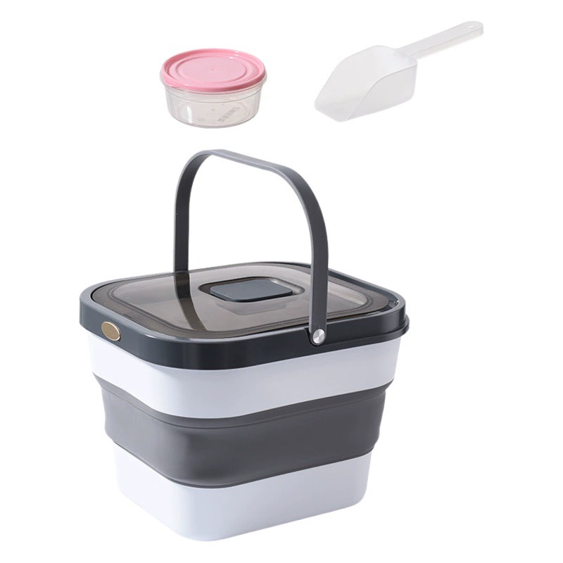 Новое складное ведро для зерна для собак флип-защита от насекомых влагостойкое ведро для риса бытовое ведро для хранения зерна