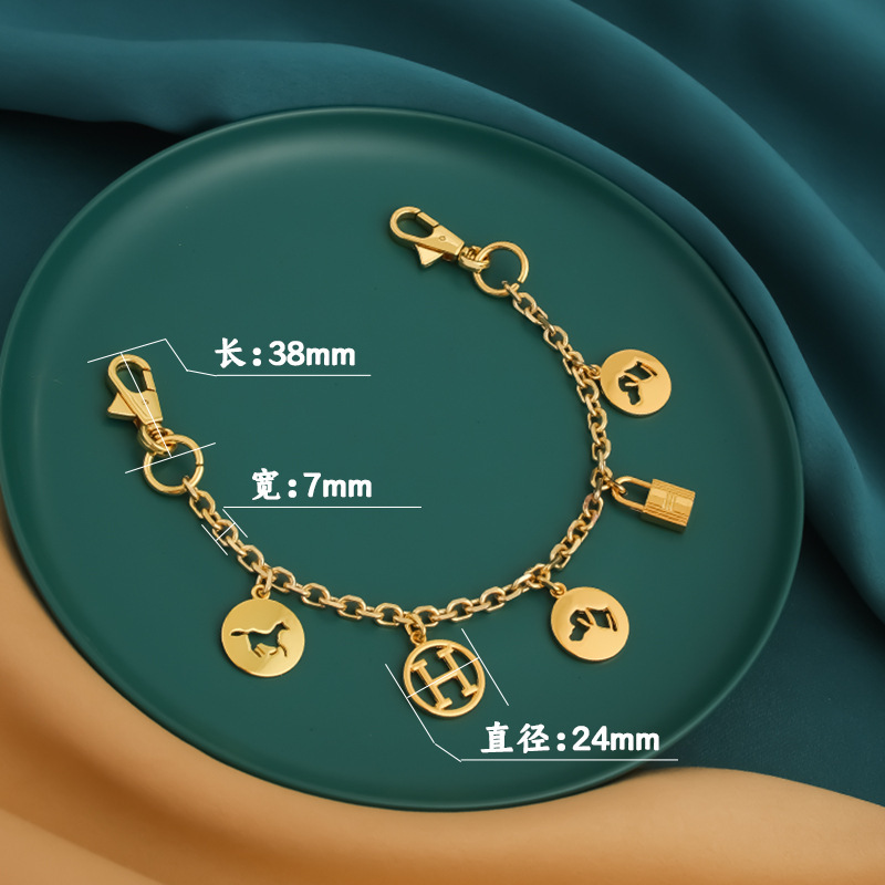 Adecuado para bolsos Kelly de la serie H, accesorios de cadena de nariz de cerdo, correa de hombro para bolso cruzado, accesorio de compra individual, hecho a mano.