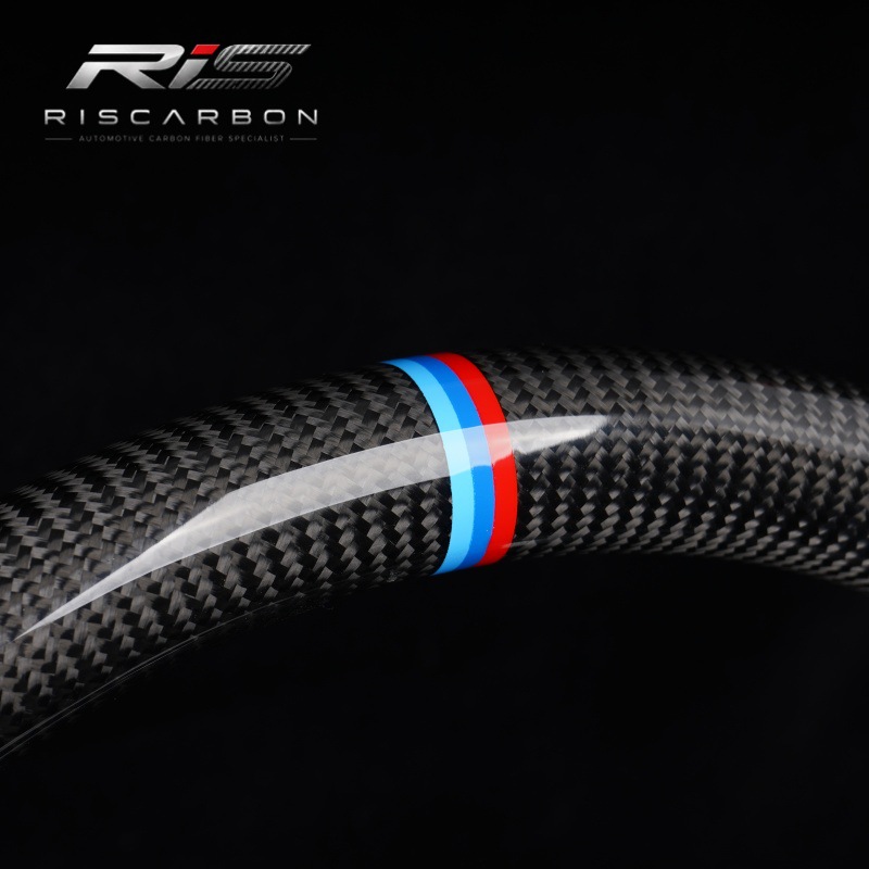 Compatible with BMW carbon fiber M logo flat-bottom steering wheel F30F10F11F15F16F20F25F18M3M5