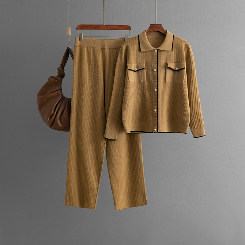 700g Weight Long Sleeve Sleeve Length Viscose fiber Fabric Type Pant Co-ord Set Sets Type 2 Pieces Set Quantity Daily Occasion Turndown Neckline Loose Fit Type Color Block, Stripe Pattern Winter, Autumn Season Women's Gender Button Design Casual Style Daily Women's Casual Color Block Stripe Viscose Fiber Button Pant Co-ord Set Pants Sets 6