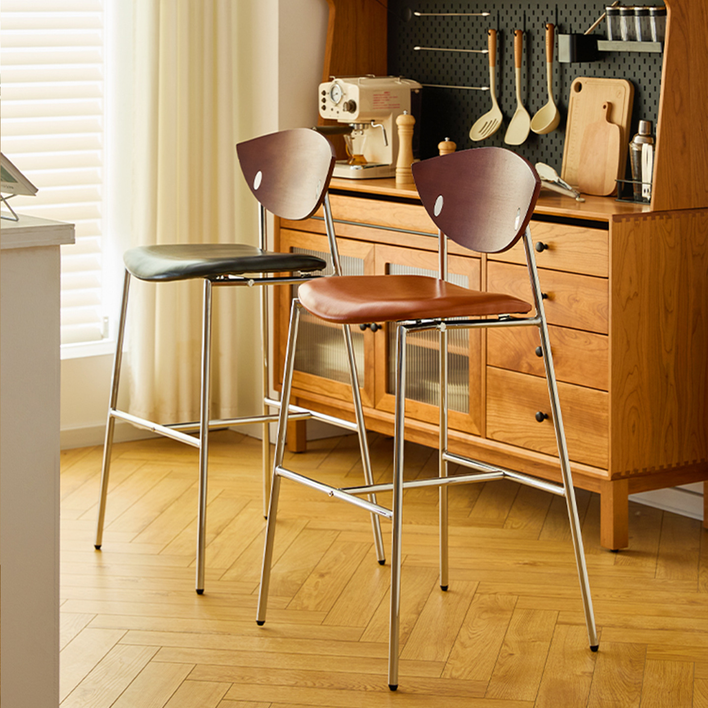 Bar Chair, Vintage Stool, High Stool, Bar Counter, Cafe Chair, Retro High Back Chair, Bar Stool, High Chair