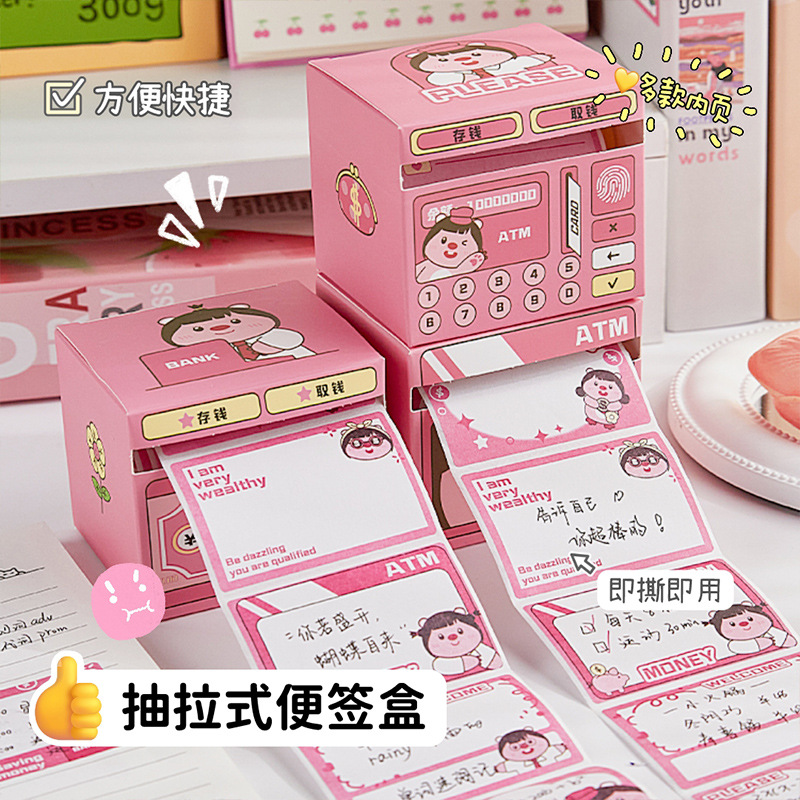 Bonito pequeño castor dibujo tipo postcard estudiantes dibujos animados notas creativas chicas de alto valor facial todo pegado postcard