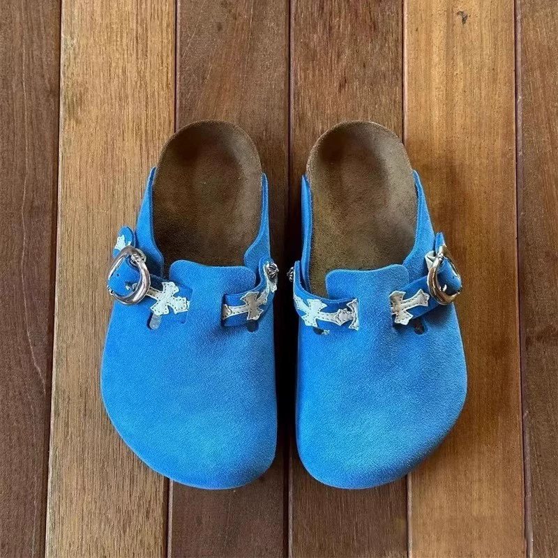 [Spot] Туфли с толстой подошвой Baotou Bergken женские новые кроссовки ретро найден lazy half slipper
