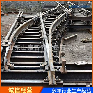 铁路轨道单开道岔  整体锻造耐磨 结构稳固煤矿井下轨道单开道岔