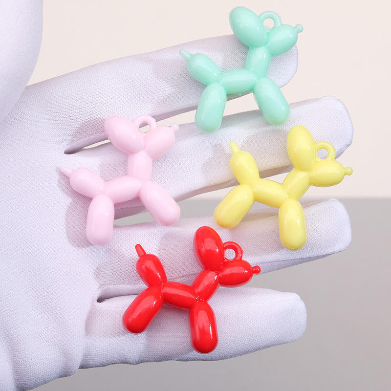 Thickened High-Quality Three-Dimensional Colorful Balloon Dog Keychain Accessories Handmade DIY Pendant Stationery Accessory Materials Thickened High-Quality Three-Dimensional Colorful Balloon Dog Keychain Accessories Handmade DIY Pendant Stationery Accessory Materials