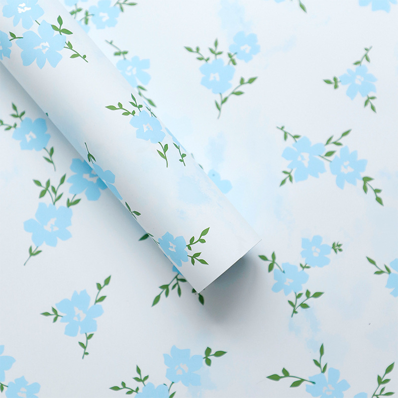 스프링 플로럴 [아쿠아블루] 20매/팩 35*50cm