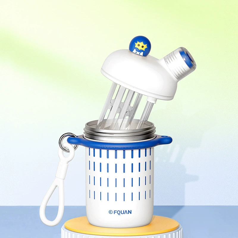 富全 Creative cartoon handheld glass with glass, shoulder bag for elementary school students