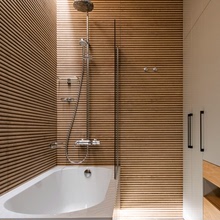 日式全瓷拉槽木纹砖600x600木格栅背景墙瓷砖卫生间浴室墙砖阳台