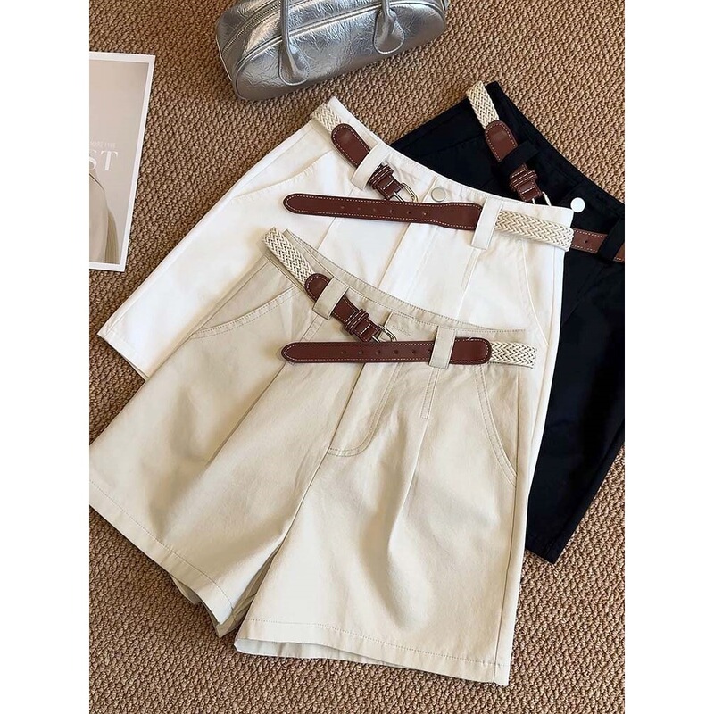 2025 New Version of Trendy Hot Girl High-End Denim Shorts, Washed Cotton Material, Versatile High-Waisted Short Wide-Leg Pants 5035 2025 New Version of Trendy Hot Girl High-End Denim Shorts, Washed Cotton Material, Versatile High-Waisted Short Wide-Leg Pants 5035