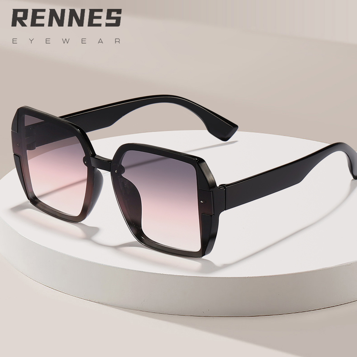 Nuevo estilo coreano elegante marco cara-mirando pequeñas gafas de sol pc personalidad europea y americana femenina ins estilo desgaste esencial gafas de sol de protección solar