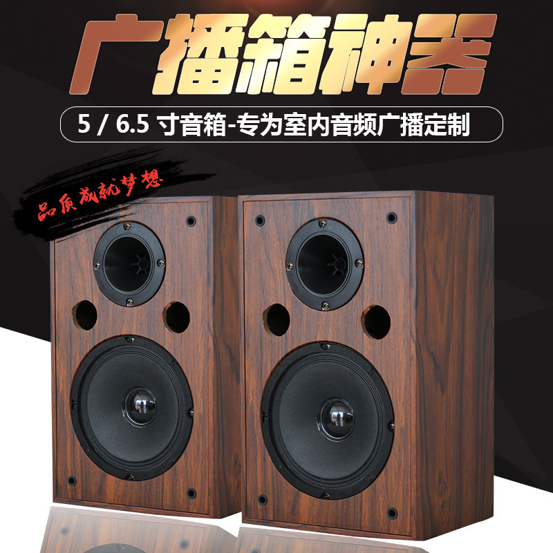 Fensheng/Campus Classroom Supermarket Public Broadcasting Speaker Background Music Wall Hanging Sound Wooden Fixed Resistance Sound