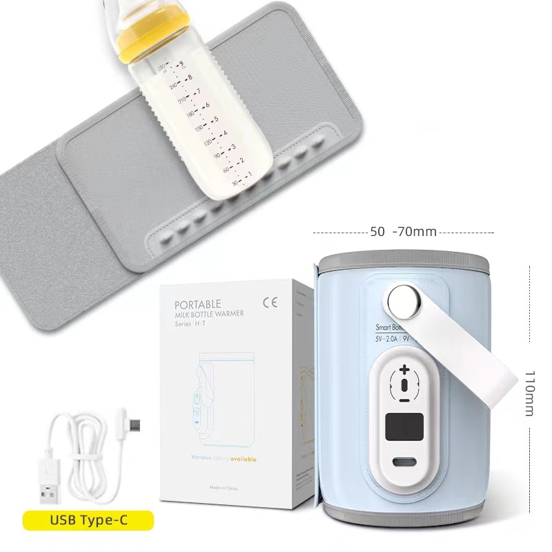 Botella de alimentación multifuncional cubierta de aislamiento portátil de temperatura constante botella de alimentación cubierta de aislamiento de calefacción botella de alimentación al aire libre artefacto de aislamiento