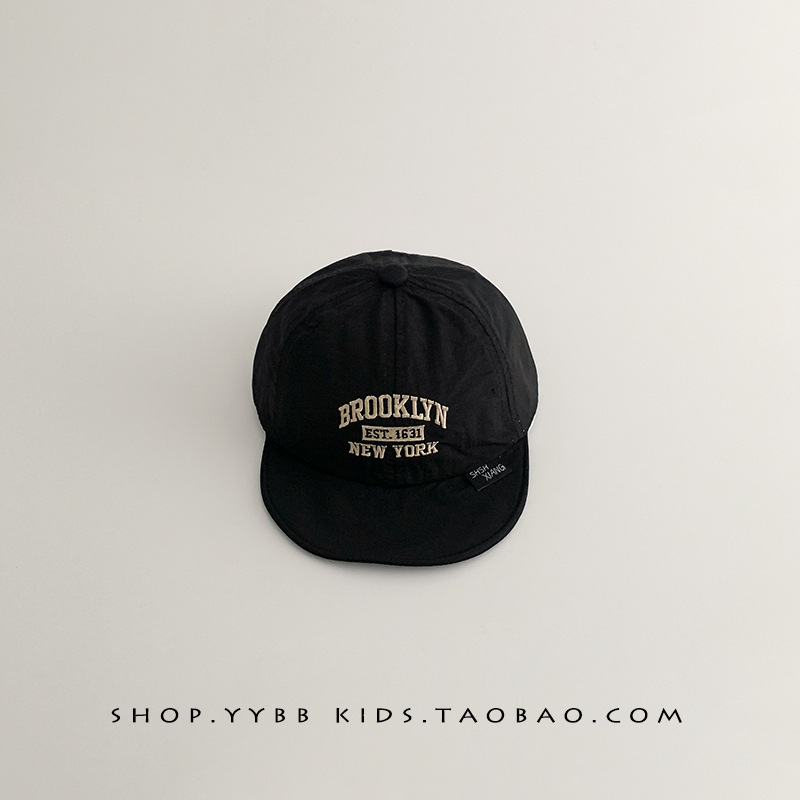 Sombreros para bebés primavera y otoño gorras delgadas gorras de lengua de pato para niños y niñas pequeños meses de sombrero solar letras de secado rápido sombrero de béisbol verano