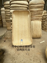 批柳编簸箕手工收纳馒头筐长方形大笸箩商用柳条簸箩炒货篮子藤编
