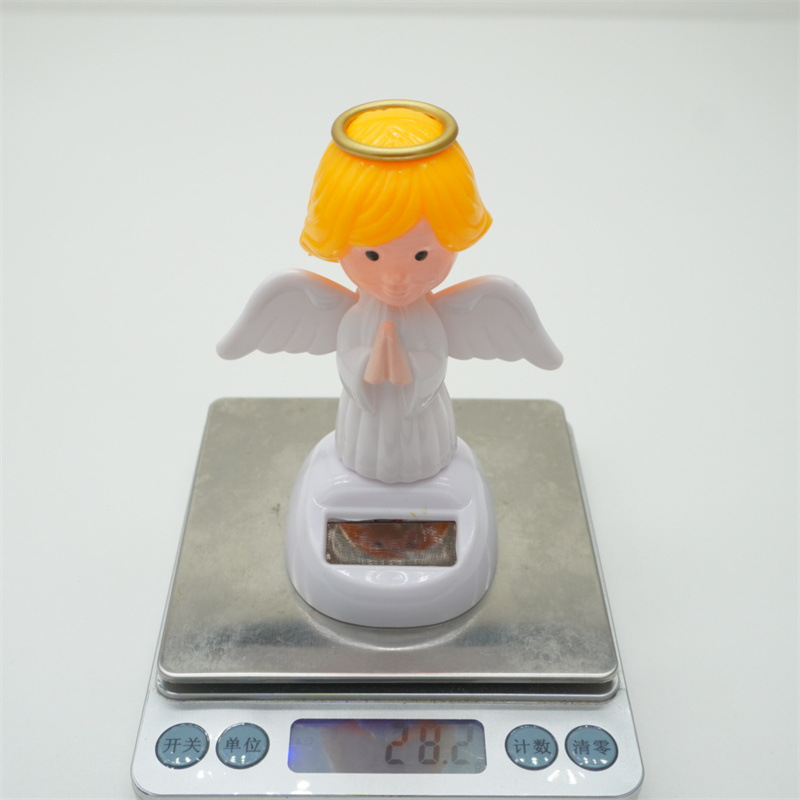 天使太阳能摆件吸收阳光自动摇摆汽车内饰挂件装饰品创意摆件详情23