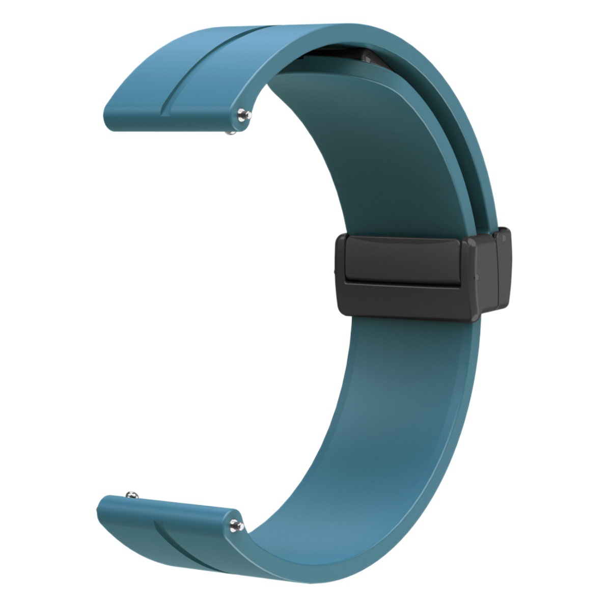 Aplicable a la correa de silicona de dos colores magnética plegable Samsung Huawei Huami Jiaming 12/14/16/18/20/2