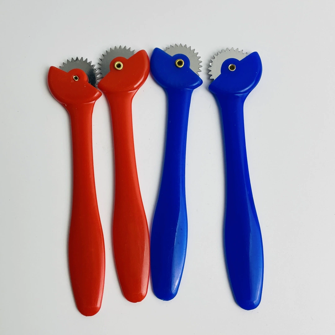 Фабрика ткань колесо пластиковая ручка кожа Scriber колесо зубчатый портной пунктирная колесная линия трассировочная машина DIY ткань инструмент