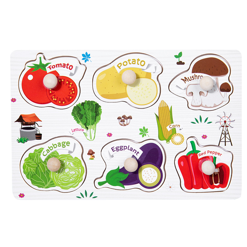 Vegetable hand grabbing board