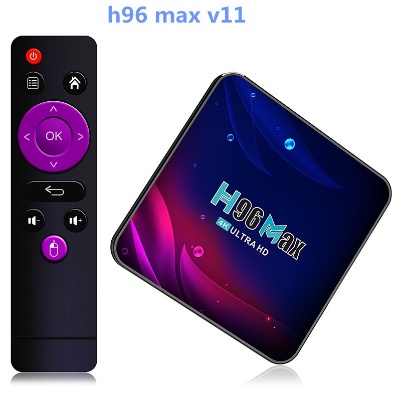 H96MAX V11 Android 11.0 set-top box 4G/32G RK3318 5GWiFi 4k HD…
