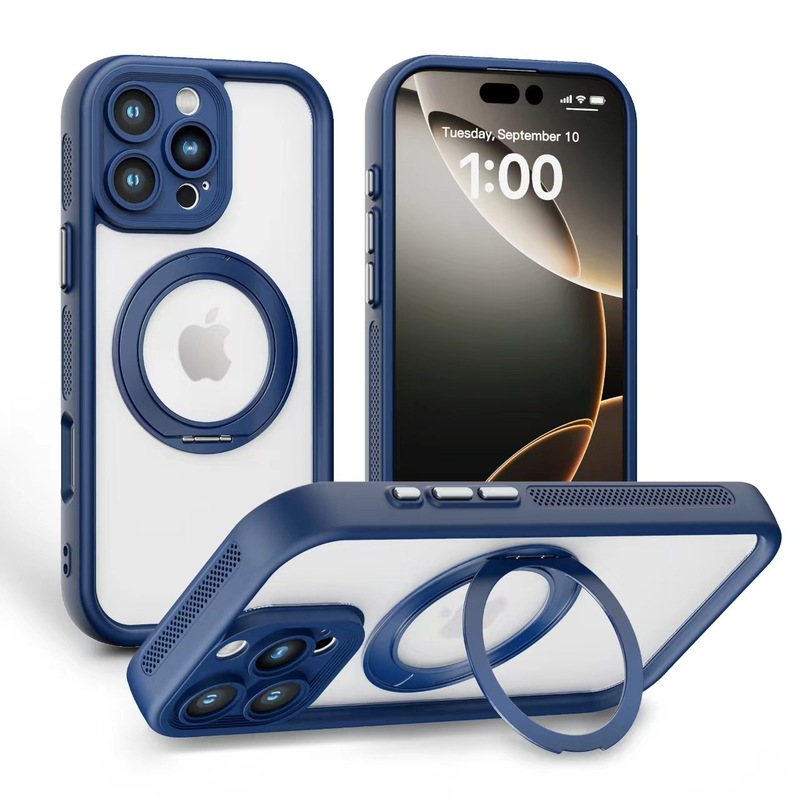 iPhone16 ツーインワン磁気ホルダー携帯電話ケース 360 度 Apple 15 ハードウェア回転ホルダー PC ポイントシェル|undefined