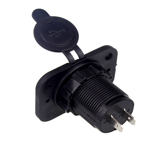 Modified car, motorcycle, yacht dual USB car mobile phone charging socket 5V 3.1A with single board