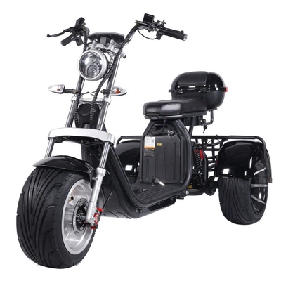 Cross-border EEC Harley electric tricycle, wide-tire off-road model, MSDS-certified electric vehicle, two-wheeled adult scooter (Elektrikli skuterlər) - frame-only-no-battery-no-motor