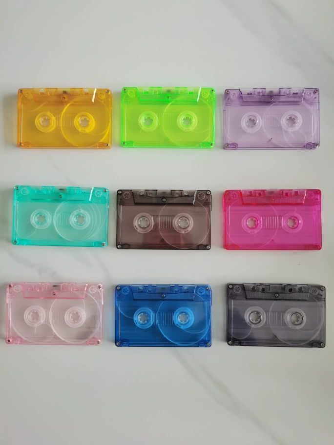 Совершенно новая цветная лента, кассета для ленты, футляр для ленты, прозрачный футляр для ленты, футляр для кассеты, без внешней коробки.