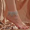 Sexy ankle bracelet with tassels, accessory, chain, suitable for import, European style