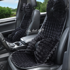 毛絨汽車坐墊批發 秋冬季保暖車用座椅座墊 舒適汽車坐墊四季通用
