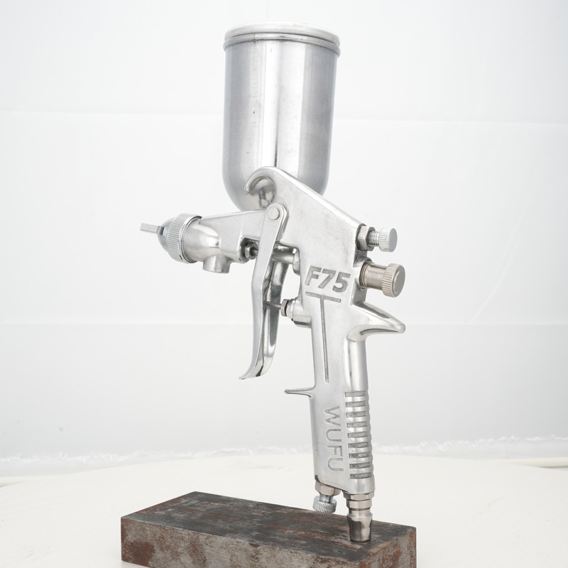 Transfronteriza personalizada F-75DG pistola de pulverización neumática 1.3 / 1.5mm alta atomización 400ml botella de pulverización pistola de pintura
