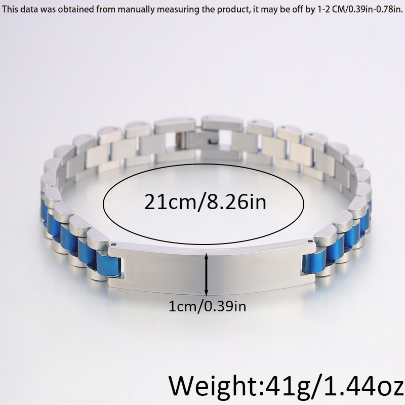 Nueva pulsera de acero de titanio de lujo ligero transfronterizo tres cuentas curvas se puede grabar pareja de alta sensación joyas pulsera image 9