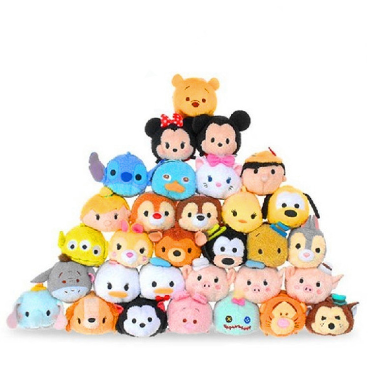 Cartoon Animation Tsum Mouse Come on Duck Strawberry Pine Squirrel Screen Wipe Pendant Jenga Doll Plush Toy