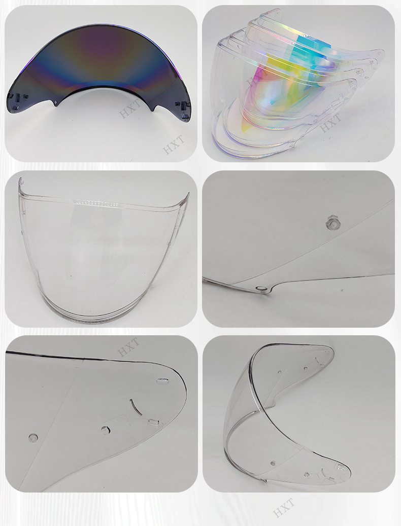 Jc Half Helmet Lenses J-Cruise 1-3 J-Force4 Cj-2 Helmet Lenses Sun Protection Day and Night Helmet Accessories