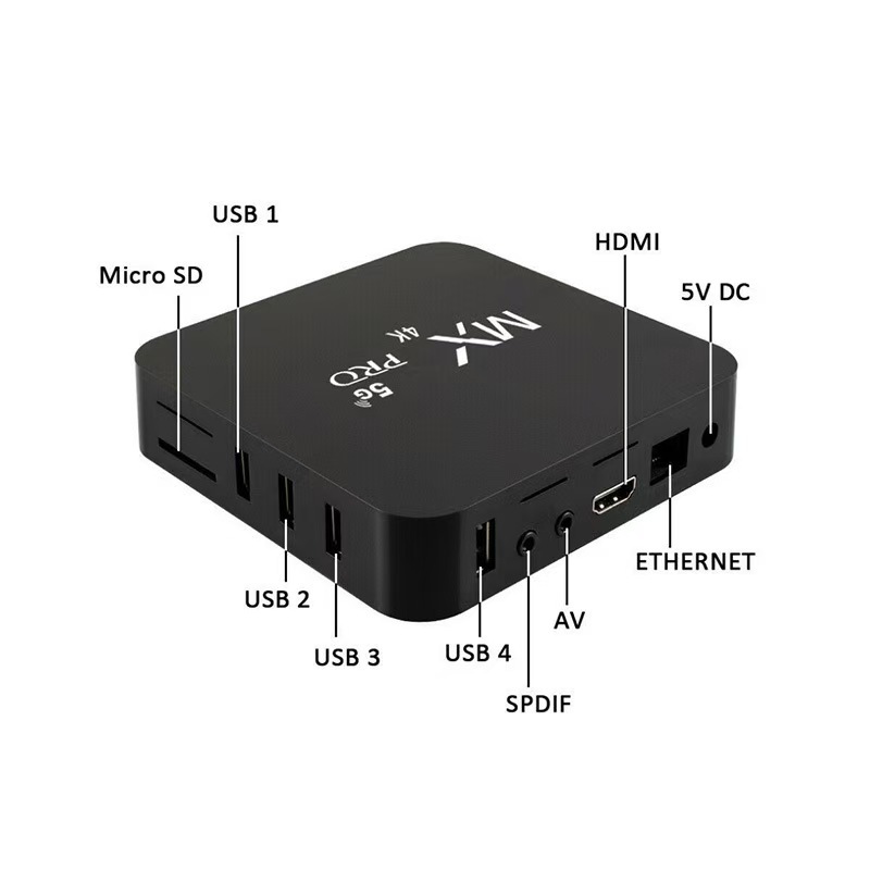 Comercio exterior doméstico inteligente wifi reproductor de red 2024 nuevo set-top box de televisión voz inteligente image 5