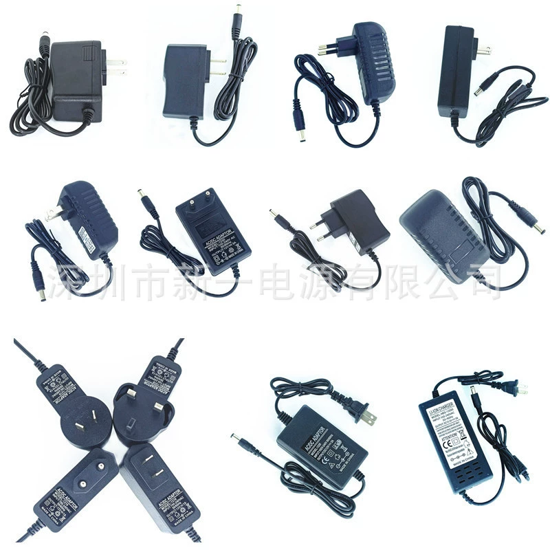 Поставка 5V1A 5V2A 6V1A 9V1A 12V1A 12V1.5A 12V2A источник питания для мониторинга световой ленты