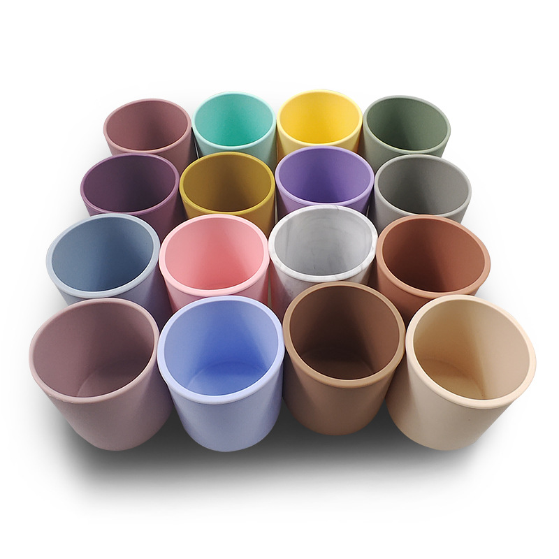 Taza de agua para niños Taza de agua de silicona Mini taza de agua Taza de agua de entrenamiento recta Taza de silicona para bebés Taza de agua para bebés