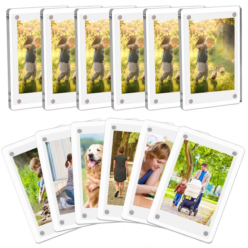 Explosions acrylic refrigerator magnetic photo frame transparent double-sided mini magnetic 3 inch photo 2.36*3.54 inches Explosions acrylic refrigerator magnetic photo frame transparent double-sided mini magnetic 3 inch photo 2.36*3.54 inches
