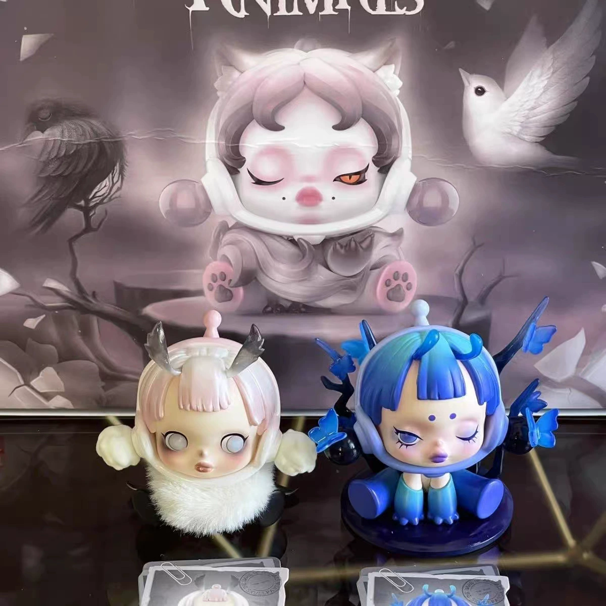 Блайнд-бокс POPMART Skullpanda SP7, серия «Пожирающие сны», коллекционная фигурка ручной работы
