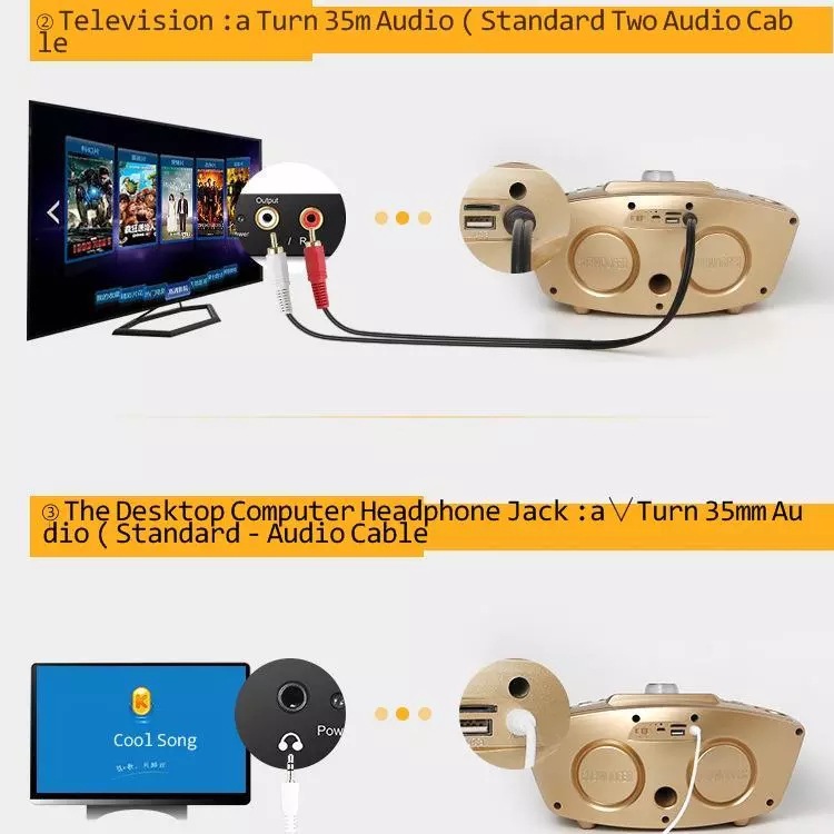 Machine de karaoké sans fil avec enceinte bluetooth et micros_voghion.com