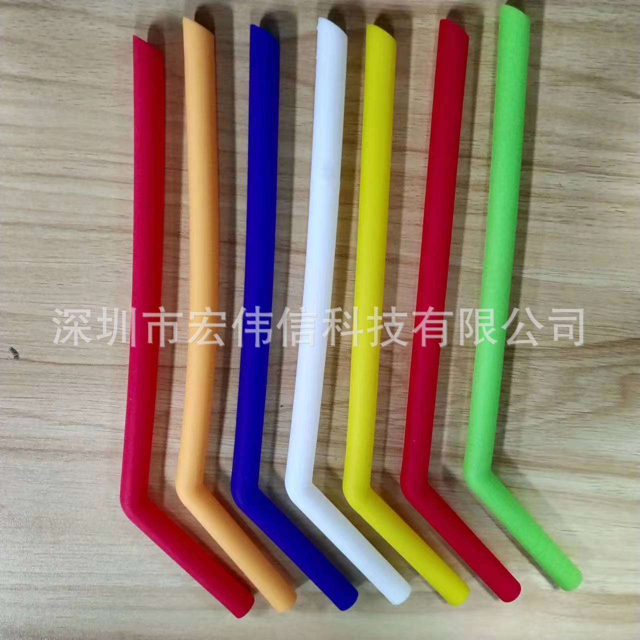 直销FDA硅胶吸管可折叠珍珠奶茶直吸管弯曲吸管矽胶吸管胶囊盒套