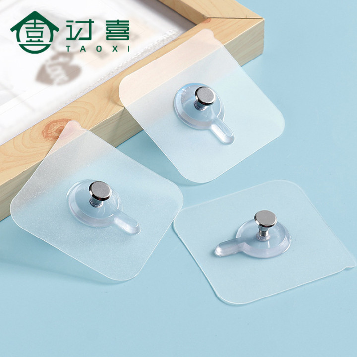 Screw Stickers, Punch-Free, Traceless Nails, Strong Traceless Transparent Hooks, Kitchen Screw Rod Patches, Photo Frame Hooks, Sticky Hooks