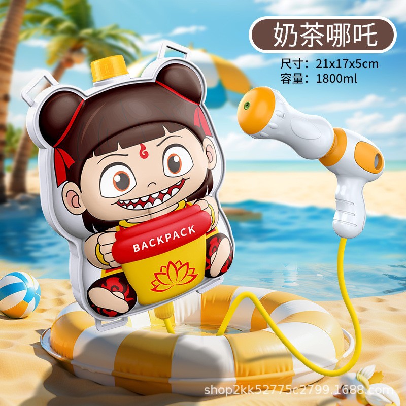 Mochila, pistola de agua para niños, juguete, gran capacidad, estilo de extracción, juego de playa, pistola de agua, venta directa de fábrica al por mayor