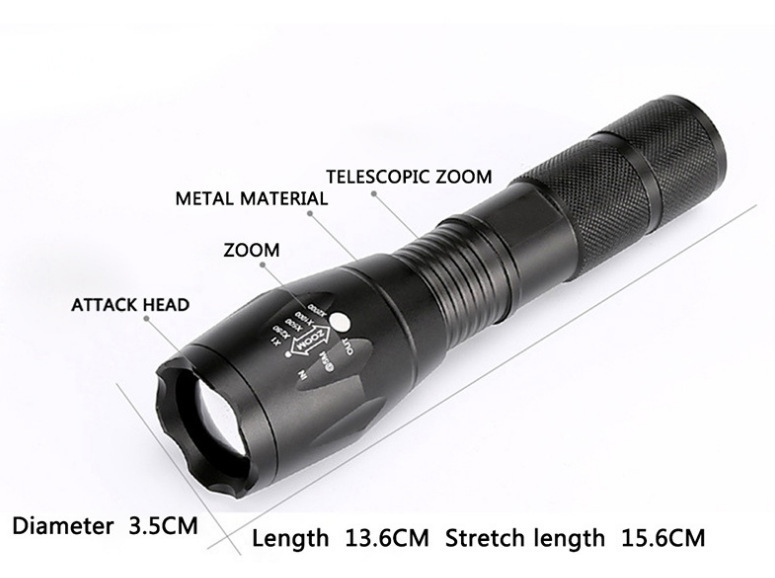 Cross-Border Aluminum Alloy Strong Light T6 Flashlight for Jade Special Purple Light Banknote Detector Lamp 395 Uv Flashlight