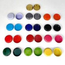 26mm啤酒瓶盖黑色啤酒盖汽水瓶盖子优质皇冠盖双面彩色手工diy