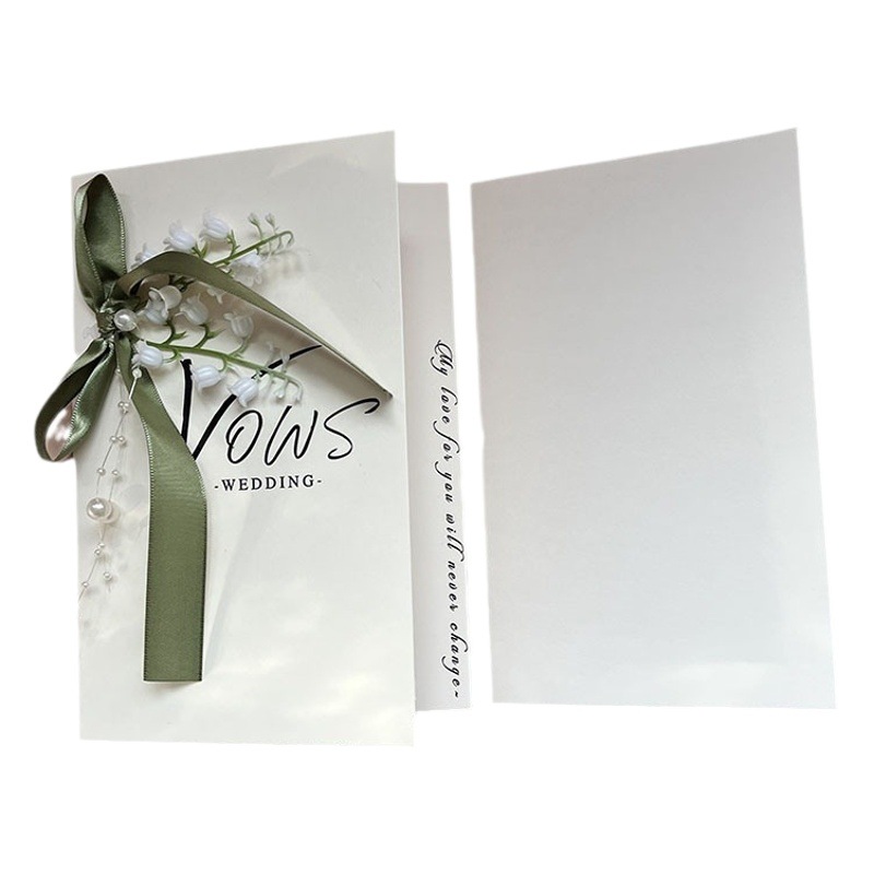 Tarjeta de juramento de boda escritura a mano de boda Mori pequeño juramento fresco esta novia y el novio nueva pareja juramento discurso esta tarjeta