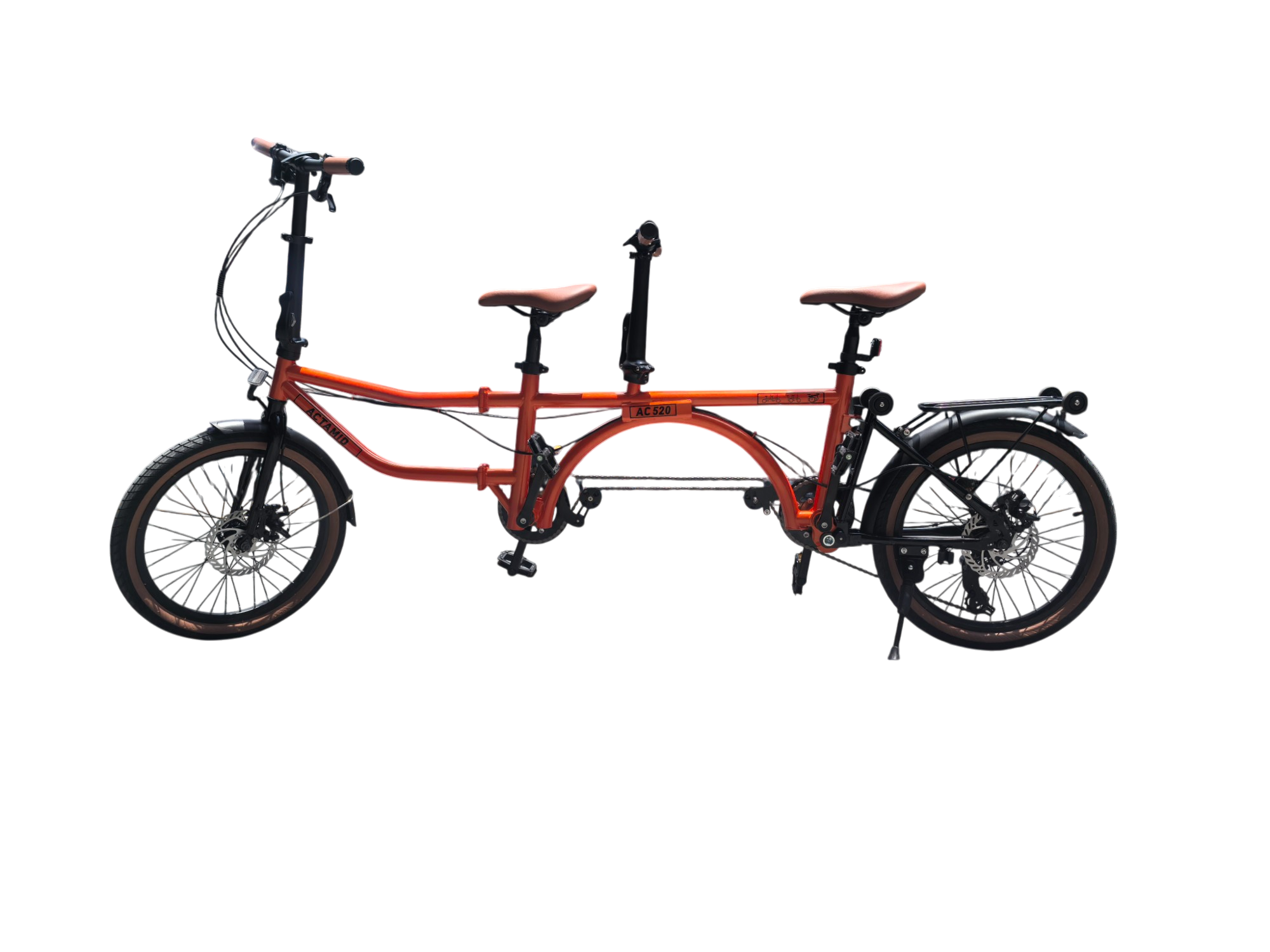 Складной tandem-велосипед для взрослых