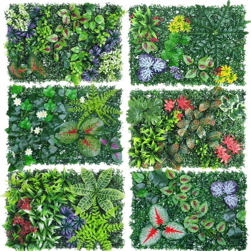 Planta verde pared de fondo pared de plástico cabeza de puerta planta de simulación césped pared hierba tienda reclutamiento imagen pared de la planta de simulación