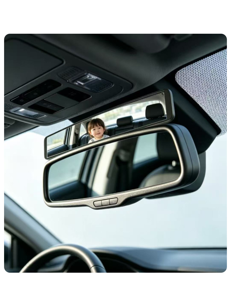 Yac In-Car Child Safety Seat Observation Mirror Car Rearview Mirror Wide-Angle Rear Seat Baby Passenger Auxiliary Mirror